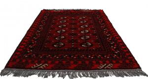 Gyapjú szőnyeg bordó Aqchai 75x111 kézi szőnyeg