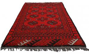 Gyapjú szőnyeg bordó Aqchai 72x118 kézi szőnyeg
