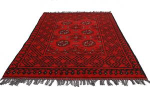 Gyapjú szőnyeg bordó Aqchai 71x109 kézi szőnyeg