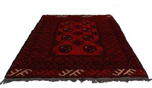 Gyapjú szőnyeg bordó Aqchai 74x112 kézi szőnyeg