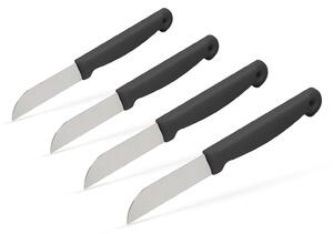 Általános konyhai kés, fekete nyéllel – 4 db