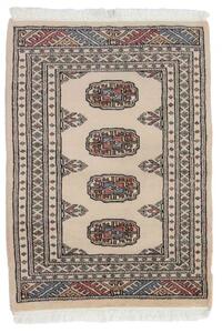 Gyapjú szőnyeg bézs Bokhara 64x89 kézi nappali szőnyeg