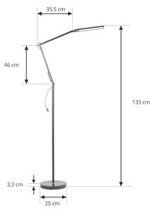 Lindby - Zellima LED Állólámpa BlackLindby - Lampemesteren