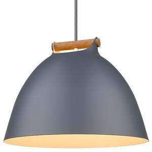 Halo Design - Århus Függőlámpa Ø40 Grey/Wood - Lampemesteren