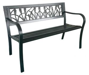 Kerti pad fém vázzal 125x53x77 cm (tulipán)