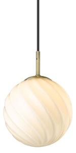 Halo Design - Twist Függőlámpa Ball Ø15 Opal/Brass - Lampemesteren