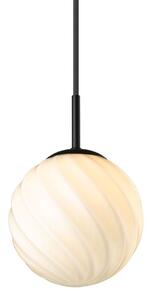 Halo Design - Twist Függőlámpa Ball Ø15 Opal/Black - Lampemesteren