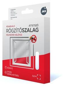 Rovarháló rögzítőszalag 5,6 m x 9 mm átlátszó