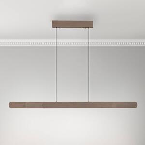Paul Neuhaus LED-es függőlámpa Adriana, barna, hossza 160 cm, dimmelhető, Barna / rozsda, Nappali / Étkező, Alumínium, Modern