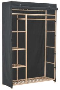 Gardróbszekrény Szövet - Fa - Szürke - 110x40x170 cm