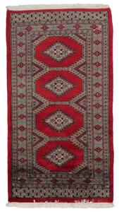 Gyapjú szőnyeg bordó Jaldar 71x129 kézi nappali szőnyeg