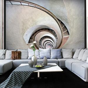 Fotótapéta - White spiral stairs