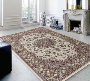Perzsa szőnyeg bézs Medalion 200x300 (Premium) klasszikus szőnyeg