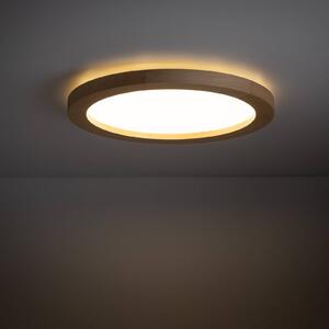 Aqua LED mennyezeti lámpa, bükk, Ø 32,5 cm, 24 W