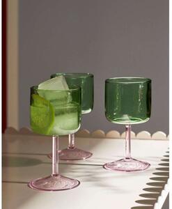 HAY - Tint Wine Glass Set of 2 Green/ PinkHAY - Lampemesteren