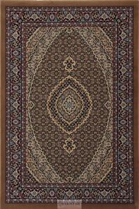 Perzsa szőnyeg barna Mahi 160x230 prémium perzsa gépi szőnyeg akrilból