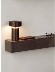 Audo Copenhagen - Plinth Shelf Brown Grey Kendzo Marble - Lampemesteren