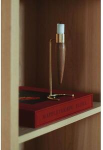 Audo Copenhagen - Umanoff Candle Holder Polished Brass/WalnutAudo Copenhagen - Lampemesteren