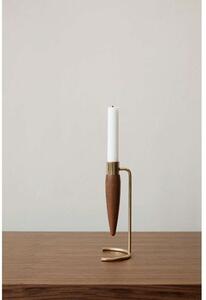Audo Copenhagen - Umanoff Candle Holder Polished Brass/WalnutAudo Copenhagen - Lampemesteren