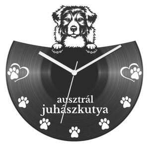 Ausztrál juhászkutya bakelit óra