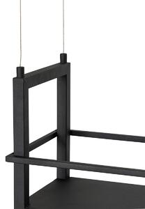 Függesztett lámpa, fekete, állványos LED 3 fokozatban szabályozható - Cage Rack