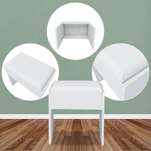 Sámli/szék az öltözőasztalhoz, fehér színben