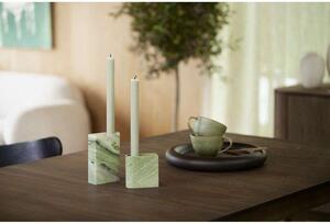 Northern - Monolith Candle Holder Low Mixed Green Marble - Lampemesteren