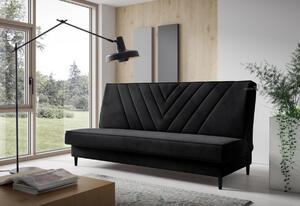 ERICA kárpitozott kanapé, 200x93x90, monolith 62/fekete