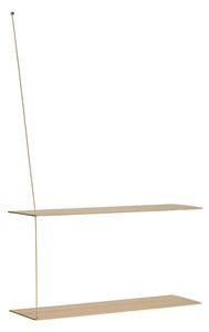 Woud - Stedge Shelf L80 White Oak/BrassWoud - Lampemesteren
