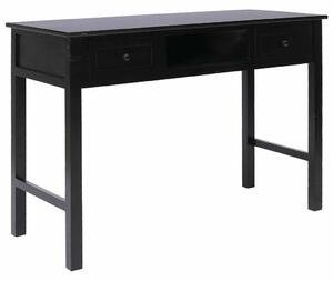 VidaXL Fekete Fa Íróasztal - 110x45x76 cm