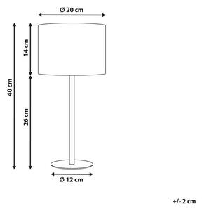 Fehér buklé asztali lámpa VINAZCO