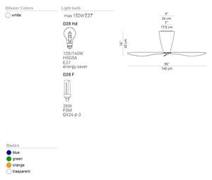 Luceplan - Blow Mennyezeti Lámpa Muliticolor E27Luceplan - Lampemesteren