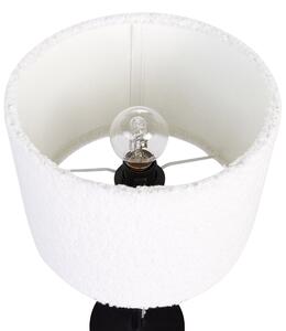 Fehér buklé asztali lámpa VINAZCO