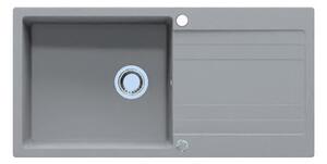 RIVA XL 1B 1D 1000x500 gránit mosogató TITÁN SZÜRKE GRANMASTER