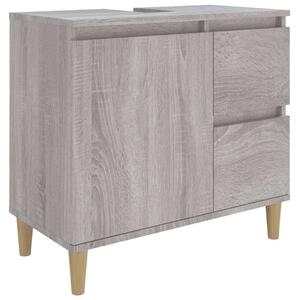 VidaXL Fürdőszoba Szekrény Szett - 3 részes - Sonoma Szürke