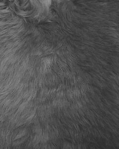Fekete báránybőr szőnyeg ULURU