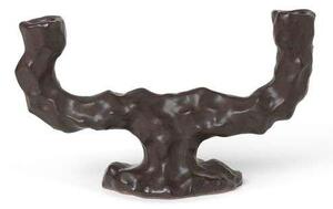 Ferm LIVING - Dito Candle Holder Double Dark Brownferm LIVING - Lampemesteren