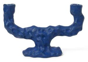 Ferm LIVING - Dito Candle Holder Double Bright Blue - Lampemesteren