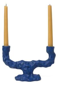 Ferm LIVING - Dito Candle Holder Double Bright Blueferm LIVING - Lampemesteren