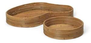 Ferm LIVING - Isola Trays Set of 2 Natural Stainedferm LIVING - Lampemesteren