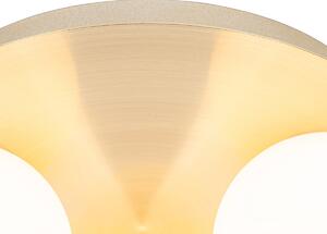 Modern fürdőszobai mennyezeti lámpa sárgaréz 3 lámpás - Cederic