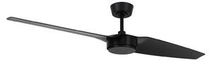 Condor mennyezeti ventilátor, fekete, DC, csendes, Ø 137 cm – Beacon Beacon Lighting, Condor, Fekete, Nappali, Műanyag, Modern
