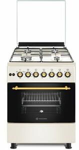 Novacook F6B40EF Retro Kombinált tűzhely, 66L, 4 főzőzóna, A energiaosztály, Bézs