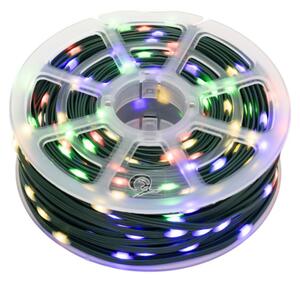 HOME LED508DM DOT LED-es fényfüzér, 50 méter, 500db színes DOT LED, 8 program, időzítő, IP44, hálózati tápellátás, kül- és beltéri kivitel