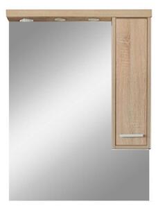 Nerva 75 cm-es tükrös felsőszekrény, Sonoma tölgy