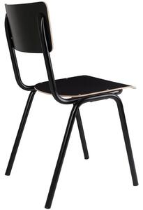 Fekete fából készült szék ZUIVER BACK TO SCHOOL
