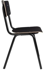 Fekete fából készült szék ZUIVER BACK TO SCHOOL