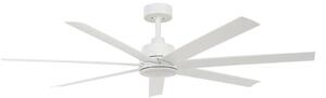 Atlanta mennyezeti ventilátor világítással, fehér, 142 cm, csendes – Beacon Beacon Lighting, Atlanta, dimmable, Fehér, Nappali, Műanyag, Modern