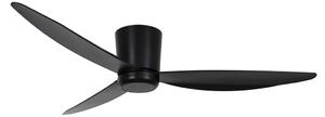 Array mennyezeti ventilátor világítással, fekete, 137 cm, csendes, Beacon Beacon Lighting, Array, dimmable, Fekete, Nappali, Műanyag, Modern