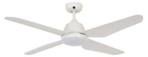 Aria LED mennyezeti ventilátor, fehér, csendes, 122 cm – Beacon Beacon Lighting, Aria, Fehér, Nappali, Műanyag, Modern